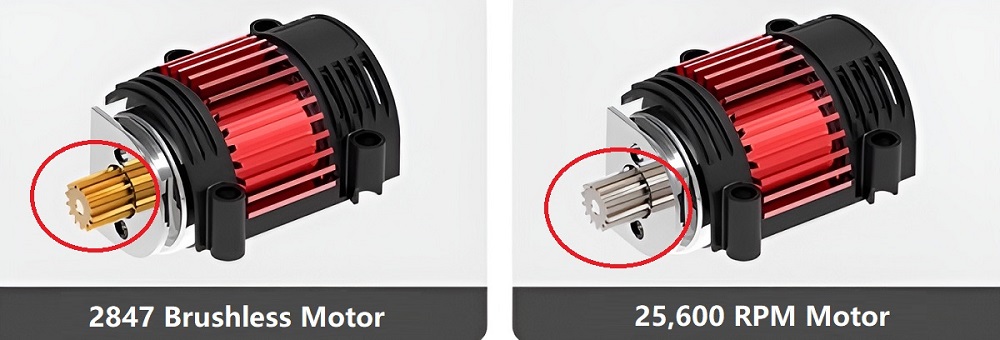 Heliway HK1211 Brushed and Brushless Motor Comparison: